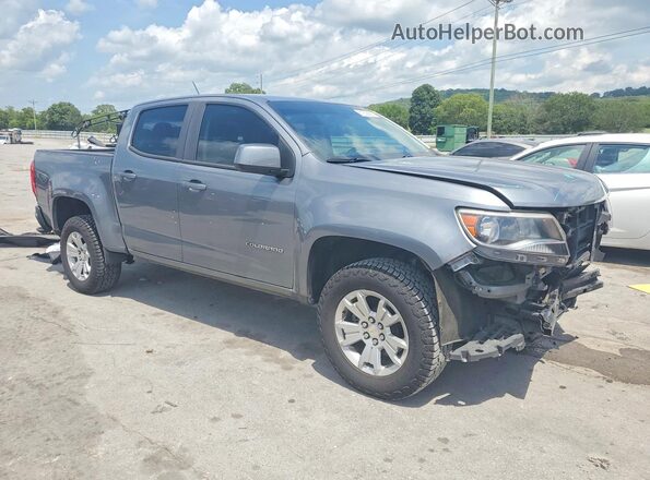 1GCGSCENXM1130317 2021 CHEVROLET COLORADO Gray Front right