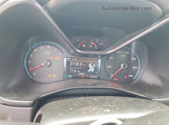 1GCGSDE37G1208609 2016 CHEVROLET COLORADO Коричневый Вид щитка приборов