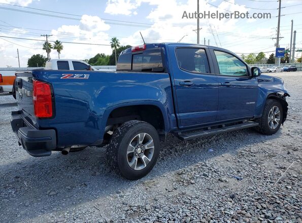 1GCGSDEN1K1332563 2019 CHEVROLET COLORADO Синий Задняя правая четверть