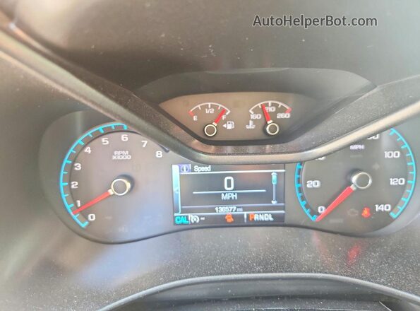 1GCGSDEN3H1180732 2017 CHEVROLET COLORADO Charcoal Instrument cluster view