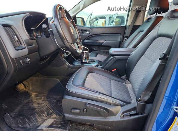 1GCGSDEN3J1115837 2018 CHEVROLET COLORADO Blue Widok wnętrza z przodu