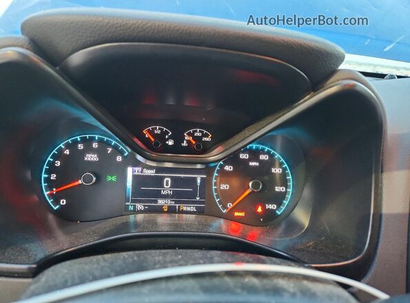1GCGSDEN3J1115837 2018 CHEVROLET COLORADO Blue Widok zestawu wskaźników