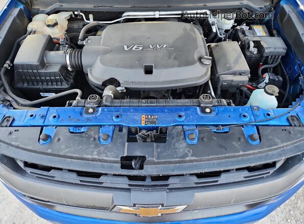 1GCGSDEN3J1115837 2018 CHEVROLET COLORADO Blue Widok wnętrza z tyłu
