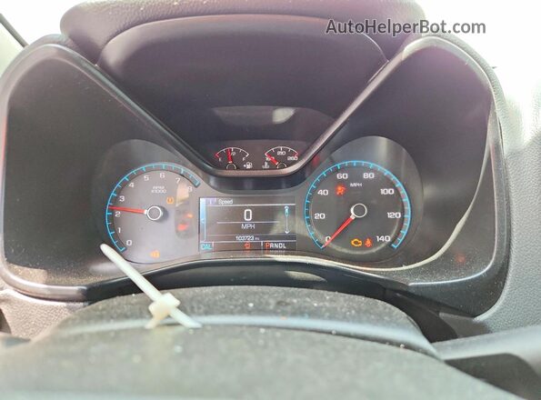 1GCGSDEN7J1127893 2018 CHEVROLET COLORADO White Սարքավորումների վահանակի տեսք