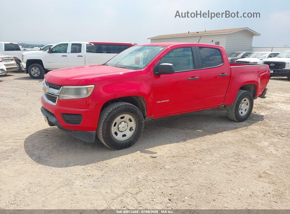 1GCGTBE30G1240643 2016 CHEVROLET COLORADO Red წინა მარცხენა ხედი სამი მეოთხედიდან