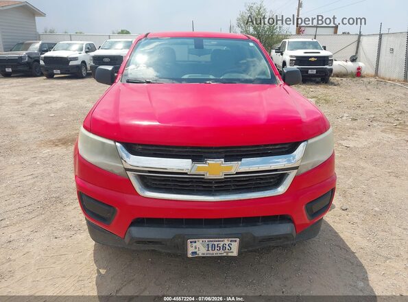 1GCGTBE30G1240643 2016 CHEVROLET COLORADO Red ხელსაწყოთა პანელის ხედი