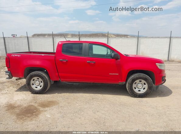 1GCGTBE30G1240643 2016 CHEVROLET COLORADO Red უკანა სალონის ხედი