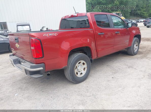 1GCGTBE35G1225538 2016 CHEVROLET COLORADO Maroon Задня права чверть
