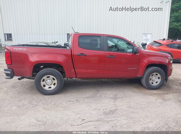 1GCGTBE35G1225538 2016 CHEVROLET COLORADO Maroon Вид задньої частини салону