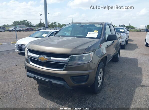 1GCGTBE36G1310193 2016 CHEVROLET COLORADO Brown Front view