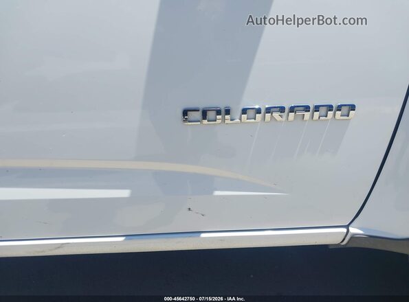 1GCGTBE38G1308204 2016 CHEVROLET COLORADO White Widok zestawu wskaźników