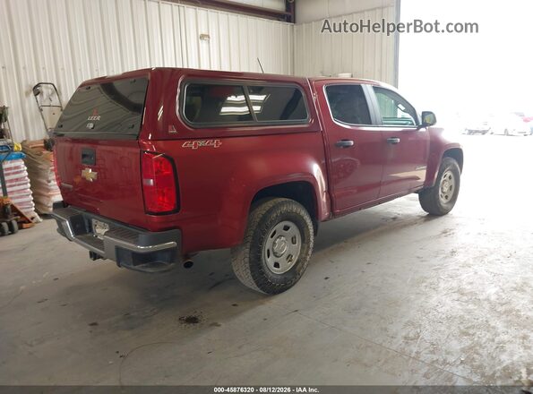 1GCGTBE3XG1309306 2016 CHEVROLET COLORADO Red Rear right