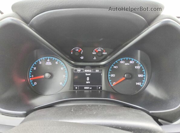 1GCGTBEN0K1308238 2019 CHEVROLET COLORADO White Սարքավորումների վահանակի տեսք