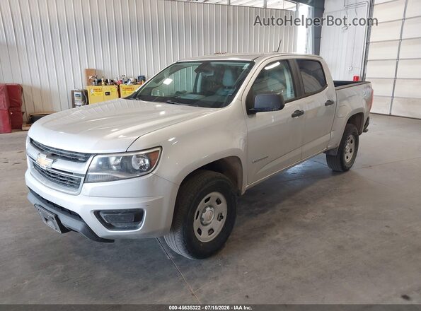 1GCGTBEN2H1265840 2017 CHEVROLET COLORADO Серебряный Передняя левая четверть
