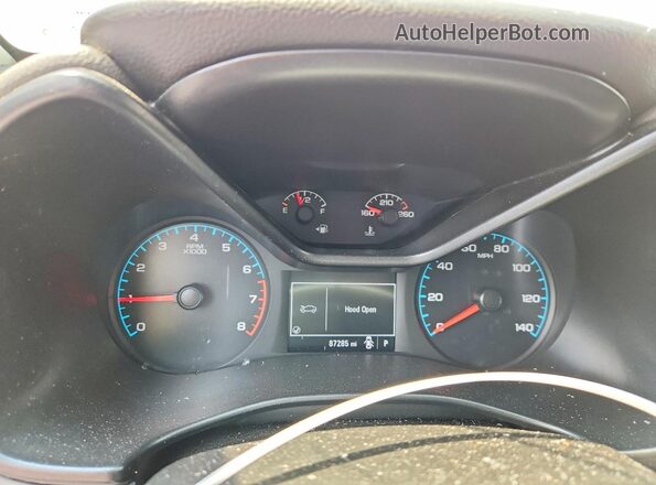 1GCGTBEN6J1151667 2018 CHEVROLET COLORADO White Вид щитка приладів