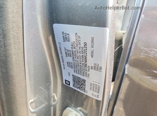1GCGTBEN6M1231250 2021 CHEVROLET COLORADO Серый Вид подкапотного пространства