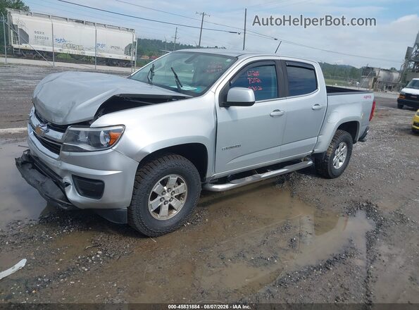 1GCGTBEN8J1227082 2018 CHEVROLET COLORADO Silver Առջևի ձախ երեք քառորդ տեսարան