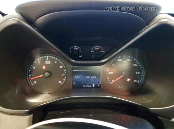 1GCGTBEN9L1112784 2020 CHEVROLET COLORADO White Вид щитка приладів