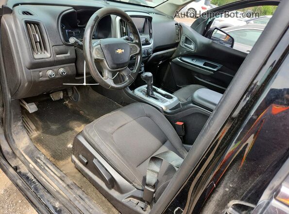1GCGTCE35G1209037 2016 CHEVROLET COLORADO Black Widok deski rozdzielczej