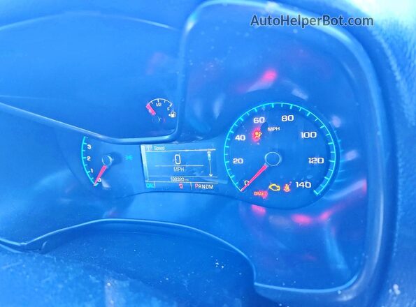 1GCGTCE38G1144698 2016 CHEVROLET COLORADO Blue Vista del cuadro de instrumentos