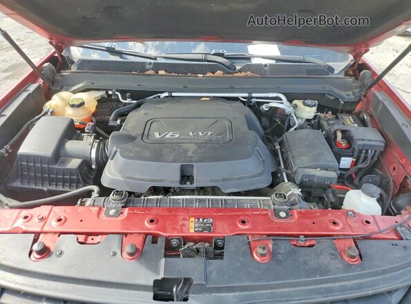 1GCGTCE3XG1208997 2016 CHEVROLET COLORADO Red Widok wnętrza z tyłu