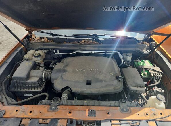 1GCGTCEN1H1305542 2017 CHEVROLET COLORADO Orange უკანა სალონის ხედი