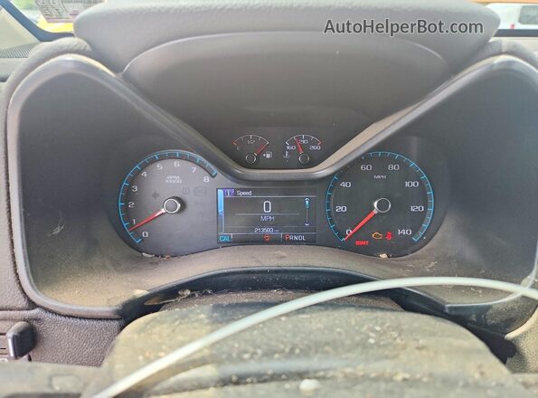 1GCGTCEN1H1305542 2017 CHEVROLET COLORADO Orange ხელსაწყოთა პანელის ხედი