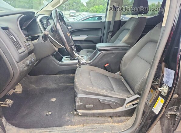 1GCGTCEN1M1229203 2021 CHEVROLET COLORADO Черный Вид салона спереди