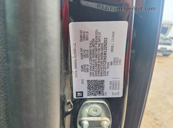 1GCGTCEN1M1229203 2021 CHEVROLET COLORADO Черный Вид подкапотного пространства