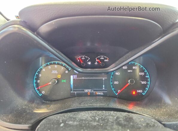 1GCGTCEN3H1164103 2017 CHEVROLET COLORADO White Вид щитка приладів