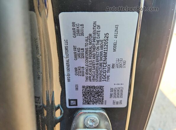 1GCGTCEN4M1120525 2021 CHEVROLET COLORADO Черный Вид подкапотного пространства