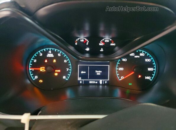 1GCGTCEN4M1161401 2021 CHEVROLET COLORADO Gray Вид щитка приладів