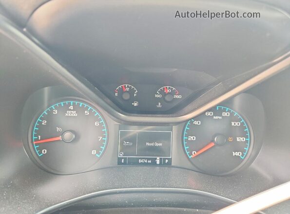 1GCGTCEN5M1119822 2021 CHEVROLET COLORADO Gray Вид щитка приладів