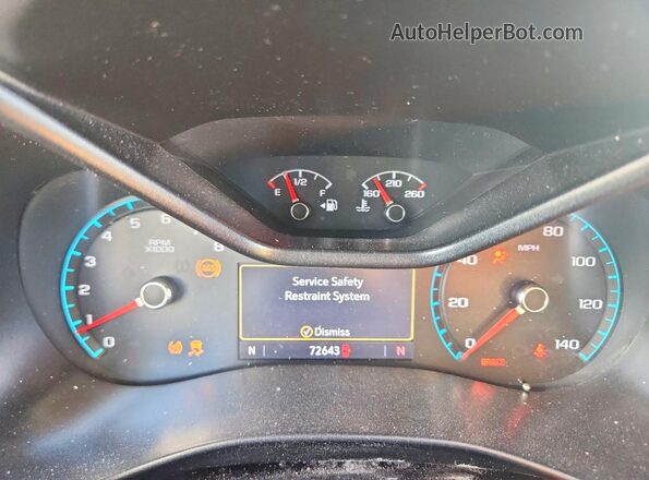 1GCGTCEN6K1119602 2019 CHEVROLET COLORADO Charcoal ხელსაწყოთა პანელის ხედი