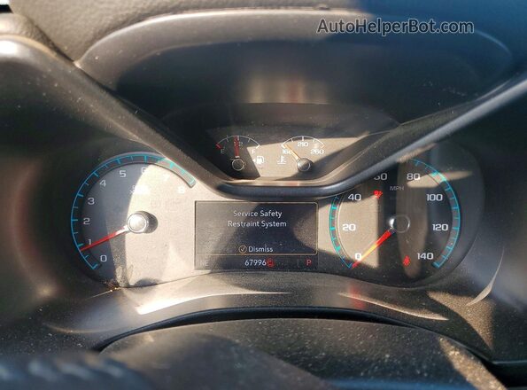 1GCGTCEN7K1203900 2019 CHEVROLET COLORADO Red Вид щитка приладів