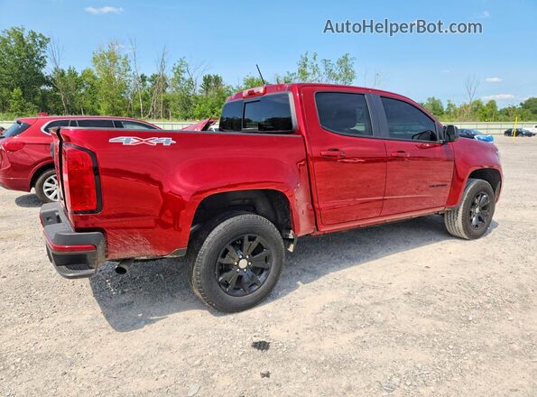1GCGTCEN7M1260231 2021 CHEVROLET COLORADO Красный Задняя правая четверть