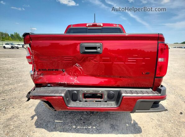 1GCGTCEN7M1260231 2021 CHEVROLET COLORADO Красный Вид сзади