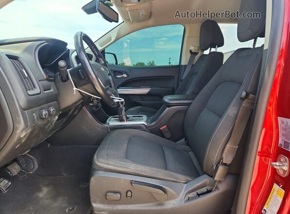1GCGTCEN7M1260231 2021 CHEVROLET COLORADO Красный Вид салона спереди