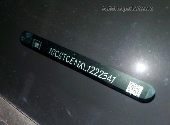 1GCGTCENXL1222541 2020 CHEVROLET COLORADO Gray Widok naklejki z numerem VIN