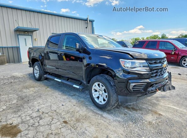 1GCGTCENXM1270025 2021 CHEVROLET COLORADO Черный Передняя правая четверть