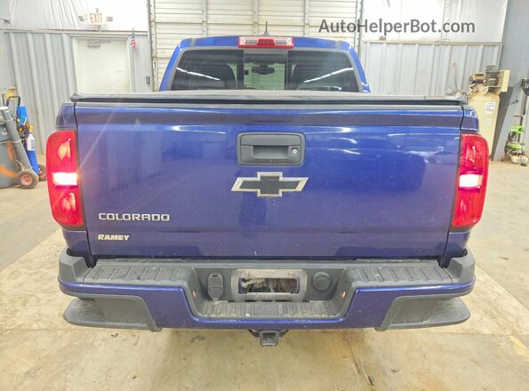 1GCGTDE39G1365183 2016 CHEVROLET COLORADO Blue უკანა ხედი