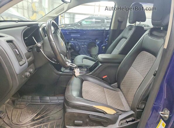1GCGTDE39G1365183 2016 CHEVROLET COLORADO Blue წინა სალონის ხედი
