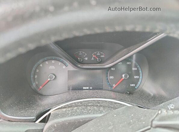 1GCGTDE3XG1147690 2016 CHEVROLET COLORADO Красный Вид щитка приборов