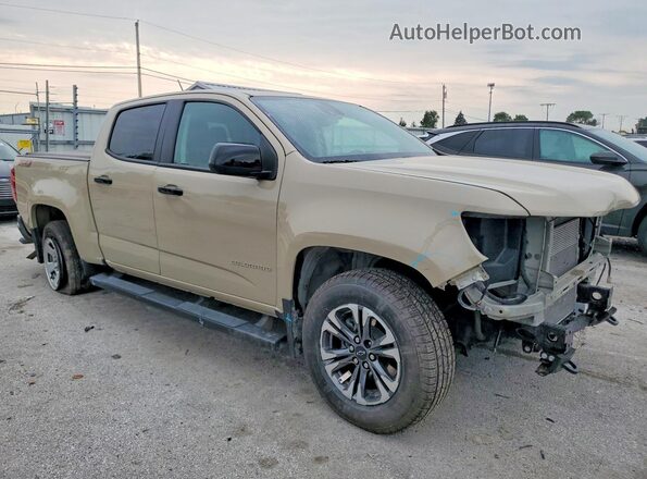 1GCGTDEN0M1218070 2021 CHEVROLET COLORADO Tan წინა მარჯვენა