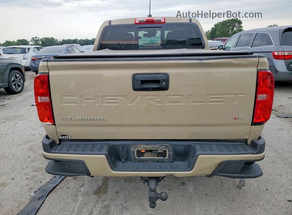 1GCGTDEN0M1218070 2021 CHEVROLET COLORADO Tan უკანა ხედი