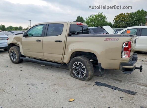 1GCGTDEN0M1218070 2021 CHEVROLET COLORADO Tan უკანა მარცხენა