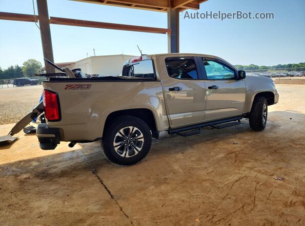 1GCGTDEN0M1289981 2021 CHEVROLET COLORADO Brown Tył prawy