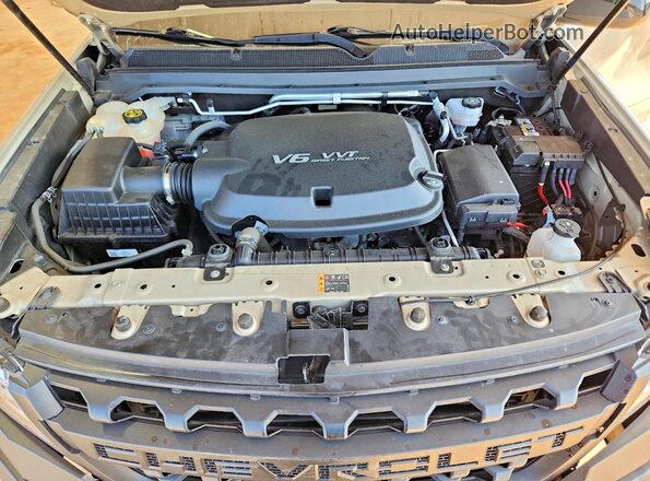 1GCGTDEN0M1289981 2021 CHEVROLET COLORADO Brown Widok wnętrza z tyłu