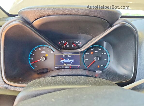 1GCGTDEN0M1289981 2021 CHEVROLET COLORADO Brown Widok zestawu wskaźników