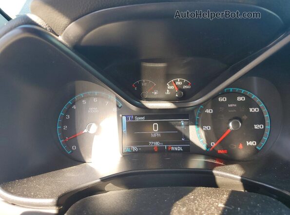 1GCGTDEN2H1285842 2017 CHEVROLET COLORADO Black Widok zestawu wskaźników